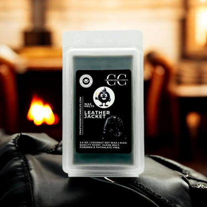 LEATHER JACKET - Wax Melts, Scented Coconut Soy, 3.5oz