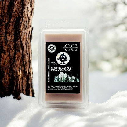 MAHOGANY TEAKWOOD - Wax Melts, Scented Coconut Soy, 3.5oz