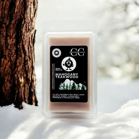 MAHOGANY TEAKWOOD - Wax Melts, Scented Coconut Soy, 3.5oz