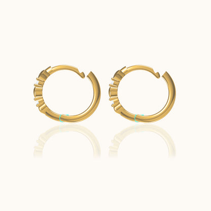 Mini Heart Hoop Earrings