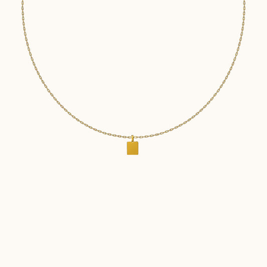 Square Tag Necklace