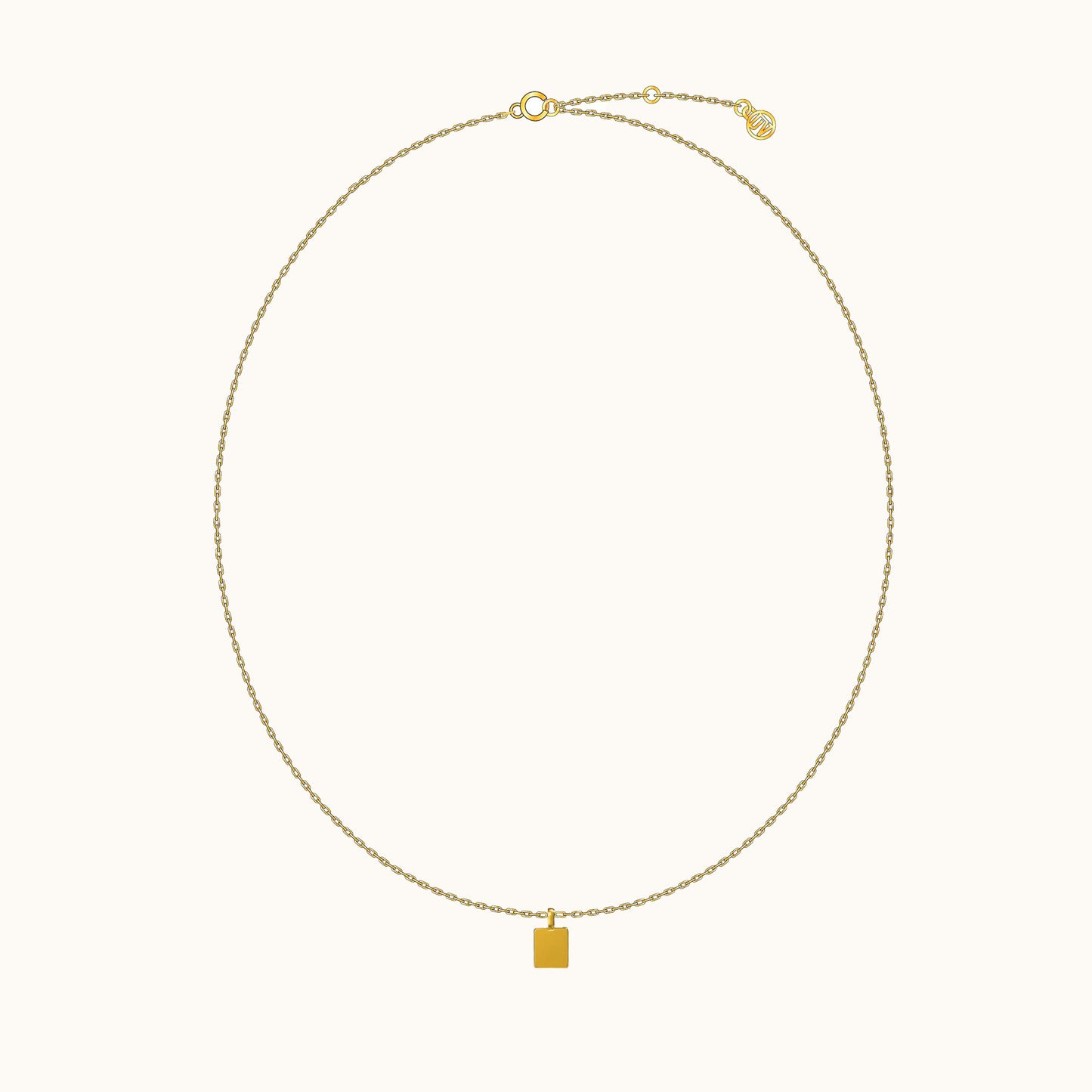 Square Tag Necklace