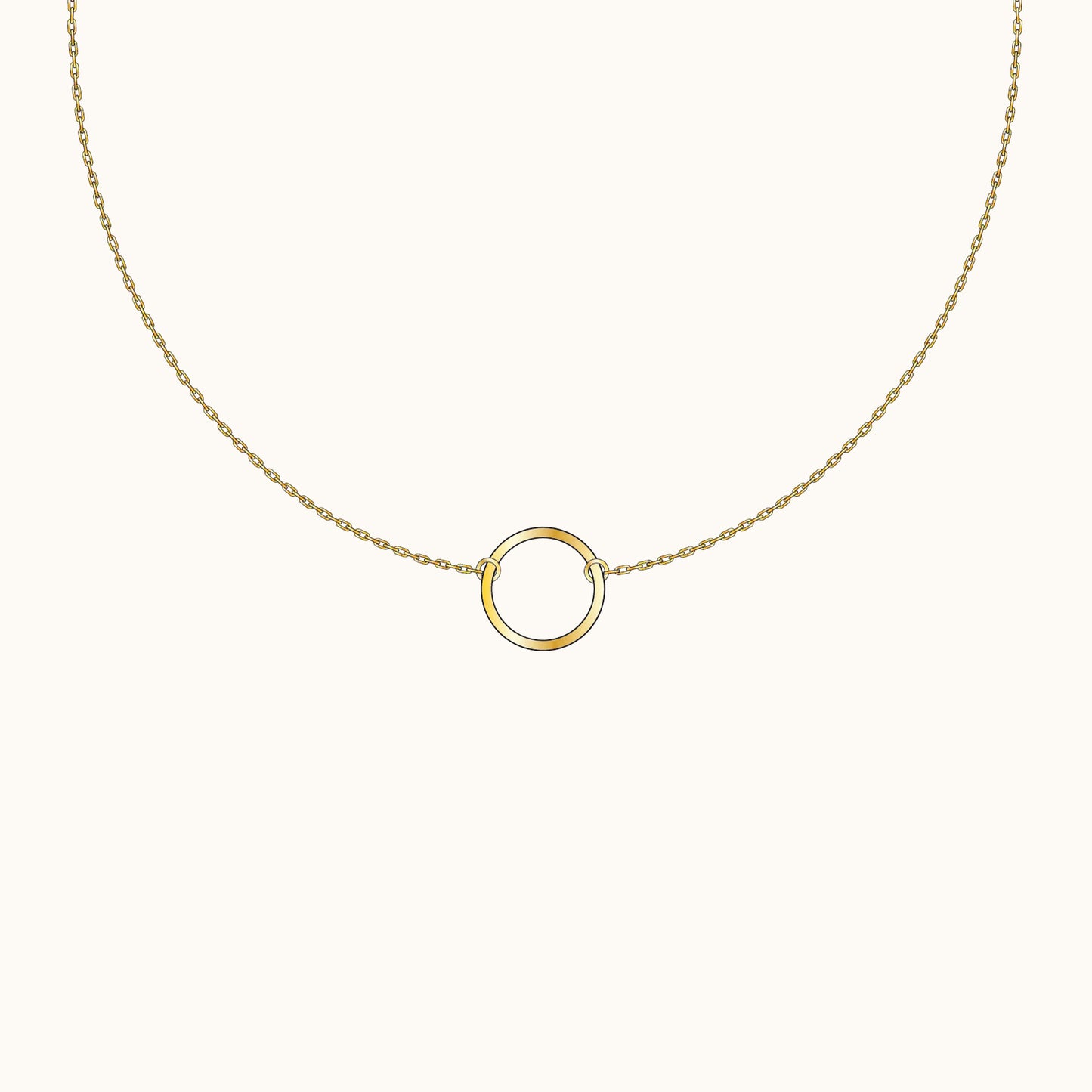 Dainty Circle Necklace