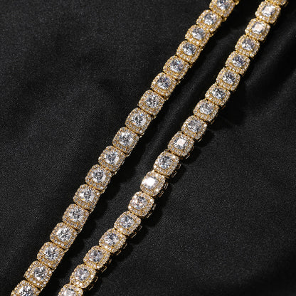 mens gold Gold Plated Rock Candy Chain necklace