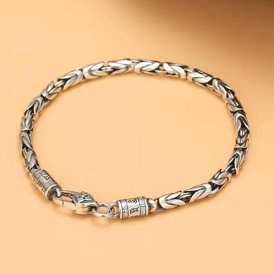 Peace pattern braided bracelet