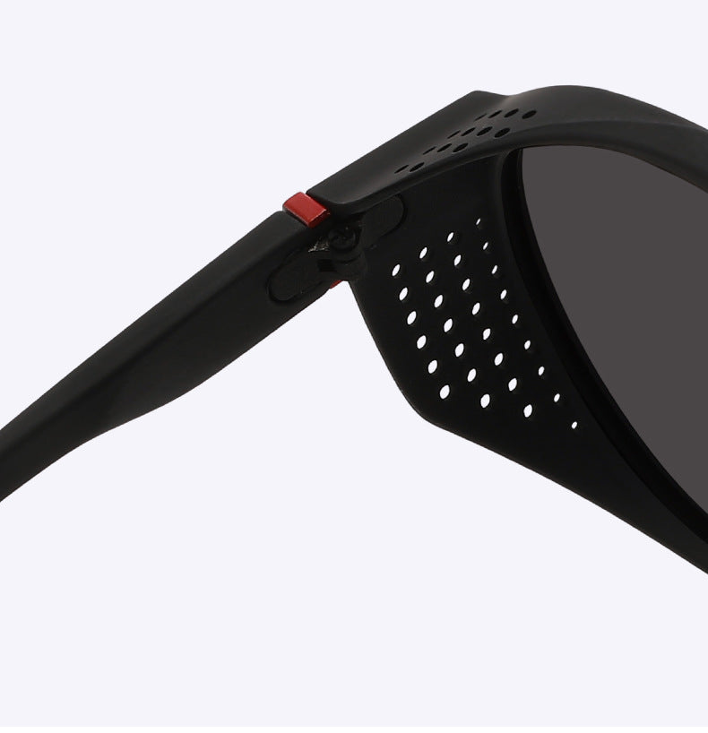 Round Polarized Sunglasses Steampunk Sun Glasses Sports Running Glasses for Fishing Driving for Men Women