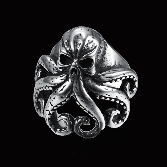 Pirate octopus tentacle punk style ring