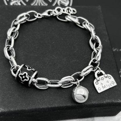 Retro domineering bracelet hip-hop personality men's cross bracelet