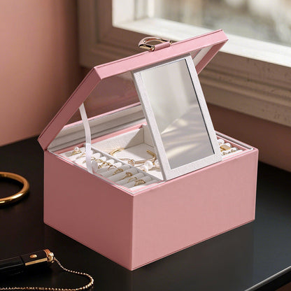 PU leather European style cosmetic case