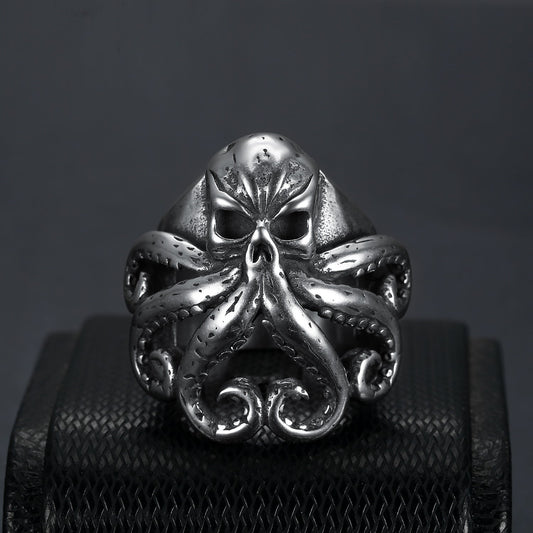 Pirate octopus tentacle punk style ring