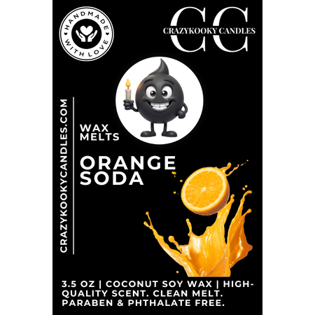 ORANGE SODA - Wax Melts, Scented Coconut Soy, 3.5oz