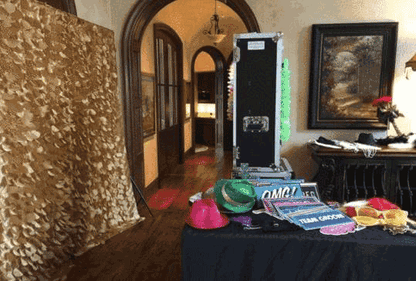 Holiday Photo Booth Props Set - 64 Reusable Signs