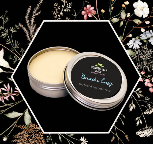Breathe Easy Vapor Rub Salve | Metal Tin | Natural Organic