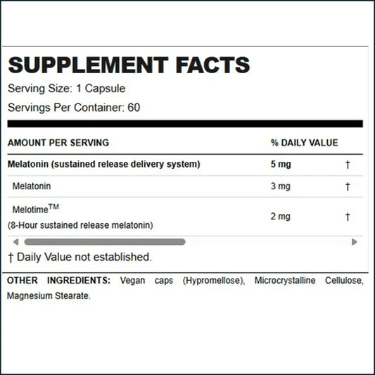 Allmax Melatonin HR, 60 Capsules