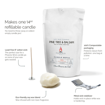 Pine Tree & Balsam - 14oz Filled Candle