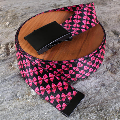 1.5" Pink Bow Belts