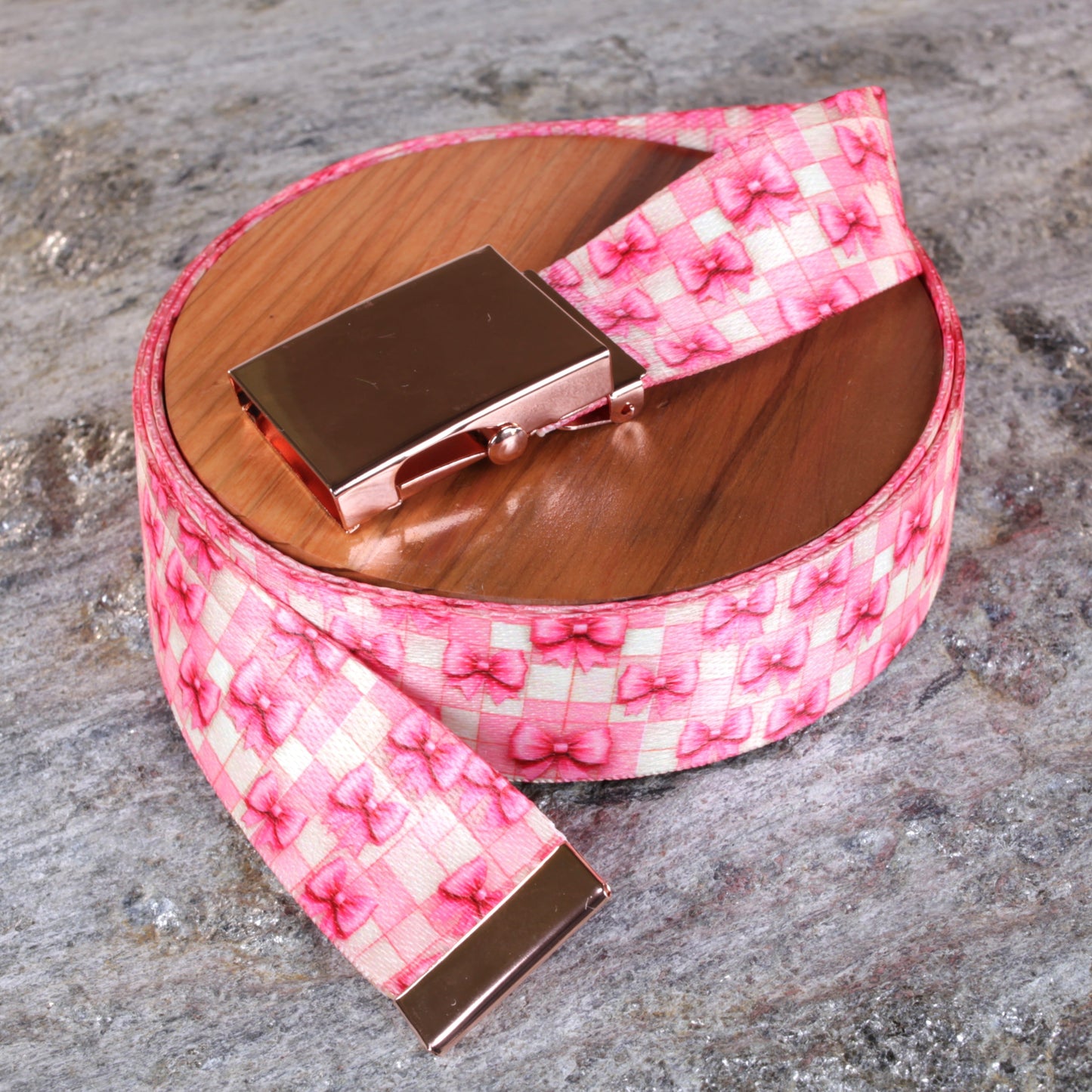 1.5" Pink Bow Belts