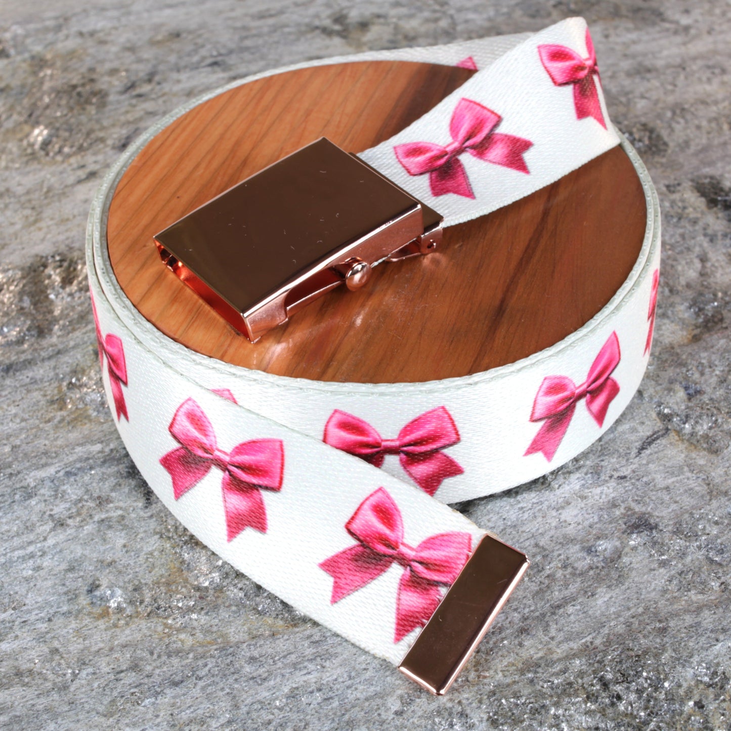 1.5" Pink Bow Belts
