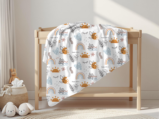 Fearfully and Wonderfully Made Fleece Blanket