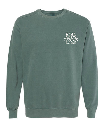 Real Dads Tennis Club Original Crewneck — Faded Green (Final Sale)
