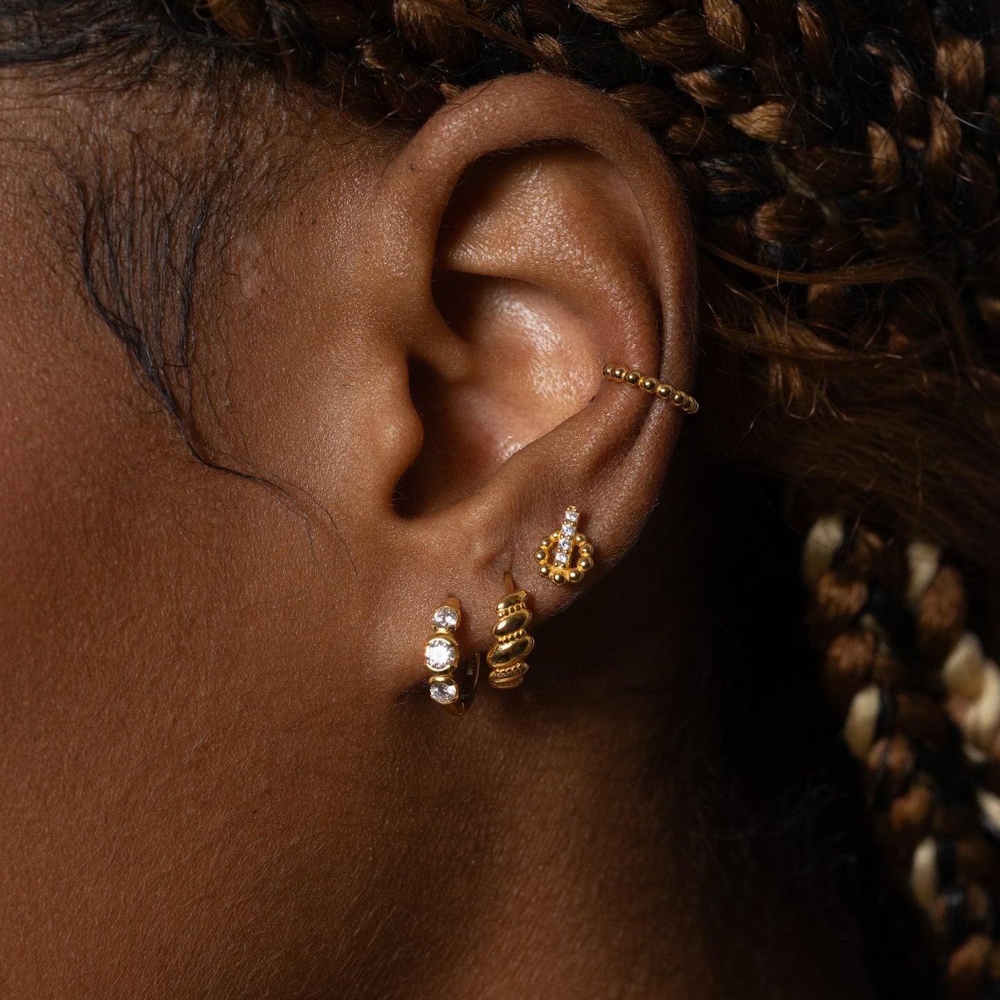 Croissant Hoop Earrings