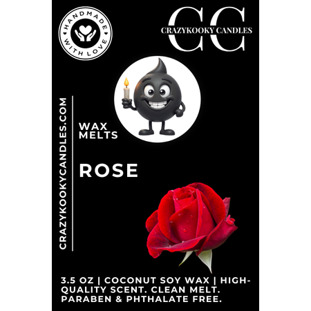 ROSE - Wax Melts, Scented Coconut Soy, 3.5oz