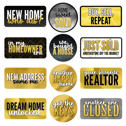 Real Estate Photo Booth Props - Realtor Celebration Signs