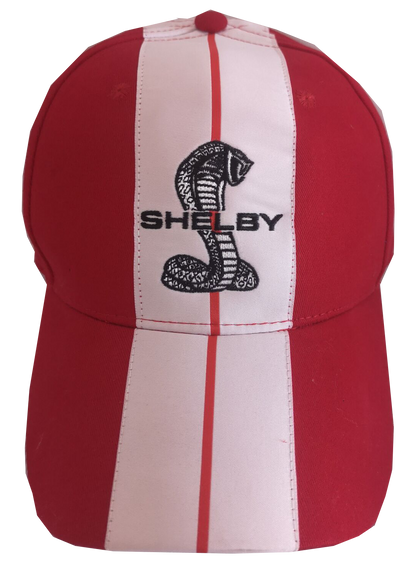 Shelby Cobra Official Red with White Stripes Hat