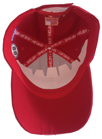 Shelby Cobra Official Red with White Stripes Hat