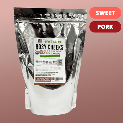 Rosy Cheeks Maple Bourbon BBQ Seasoning | Low Sodium & GLP-1 Friendly