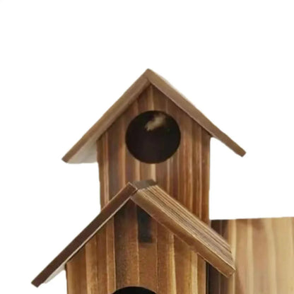 Bird House for Outside Hummingbird Nest Easy Hanging Birdhouse Outdoor Birdhouse Room Wooden, for Outdoor Decor