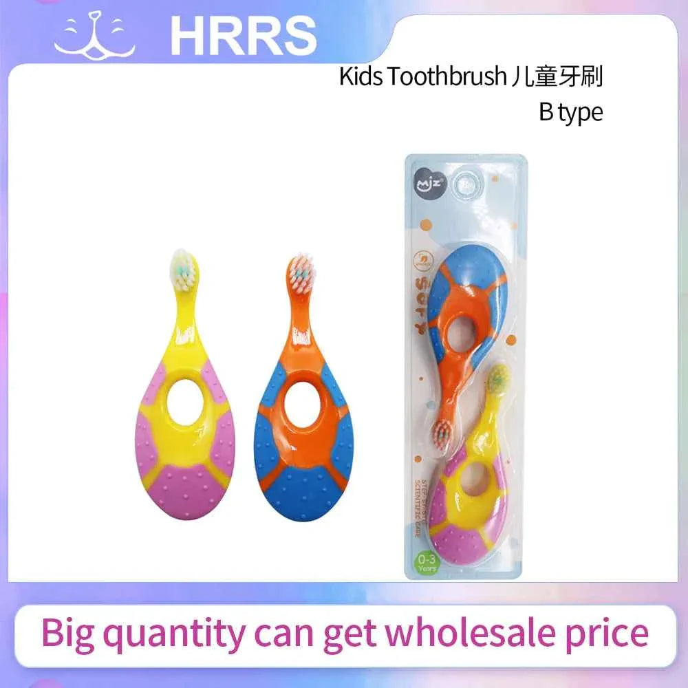 2Pcs/Set KidsToothbrush With Soft Bristles BPA-Free Children Toothbrush Training Deciduous Teeth Toothbrush