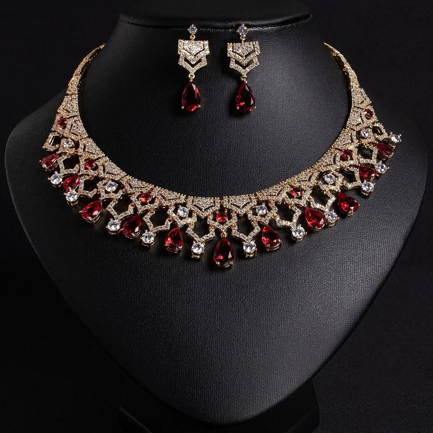 Exquisite Appeal Women High Jewelry Set 2 Piece Necklace Earrings Dress Accessories for Festive Wedding Prom Host Gift 2026