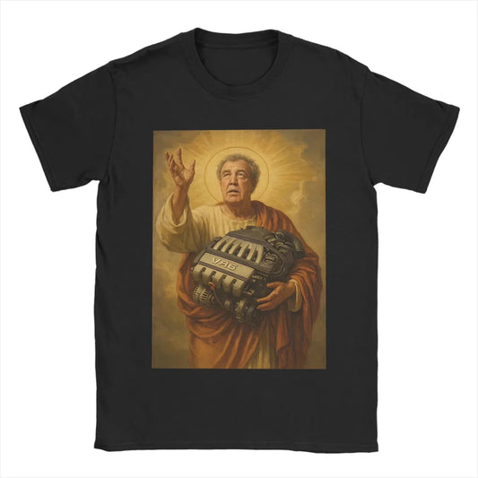 Men Women Printed Jeremy Clarkson Protect Us From Electric Motors Tee Oversized Fashion T Shirts Cotton Unisex T-shirts Clothing