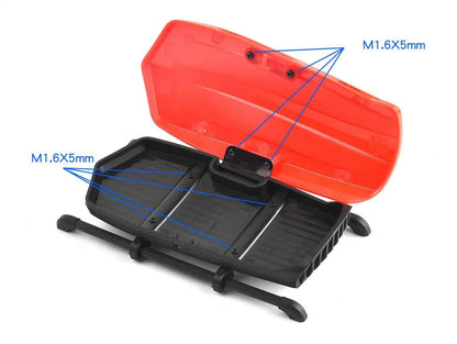 RCDream 1/18 Scale Roof Rack Roof Box for 1/18 1/24 1/12 RC Crawler Truck TRX4M Bronco AX24 #18R004