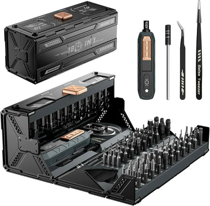 Professional 160-Bit Magnetic Screwdriver Set, 21 Precision Types for Laptop Watch Xbox Console Glasses Doorbell DIY Electronics