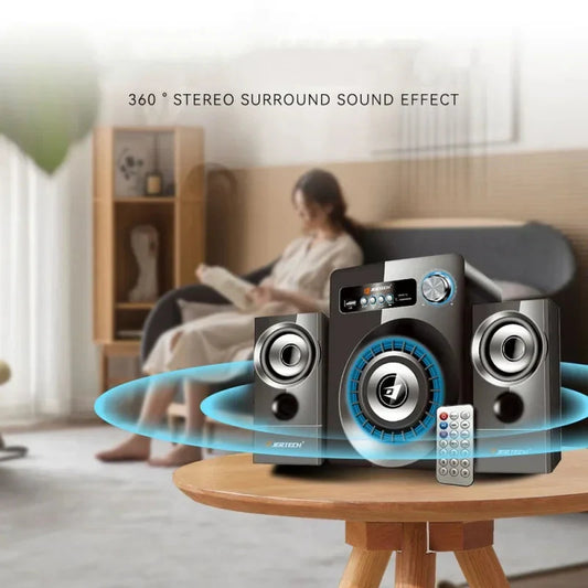3D Subwoofer HiFi Wired Desktop Portable Bluetooth Speakers 5.1 Remote Control Home Theater Sound  Bar For Computers USB/SD card