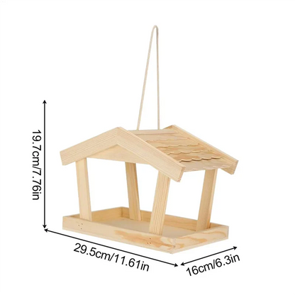 B84B-Feeding Station For Birds Outdoor Bird Feeder House Pet Supplies Rustic Hummingbird Feeders For Yard Patio Porch Pathway