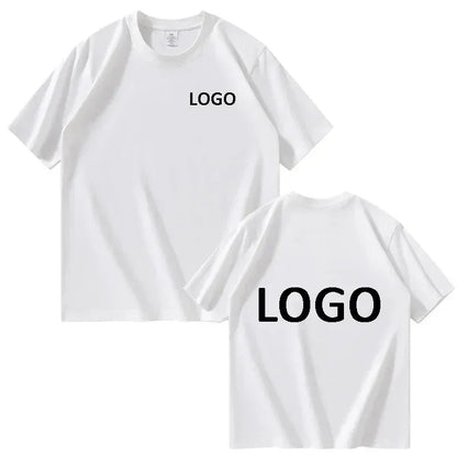 Customized 100% Cotton Printed T-shirts Men Fashion Short Sleeve O-neck Tshirt Women Personality Streetwear Tee Tops Camiseta