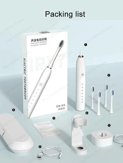 Xiaomi Mijia Sonic Electric Toothbrush Smart Timing Tooth Brush Teeth Whitening Fast Charging Base Toothbrush Replacement Head