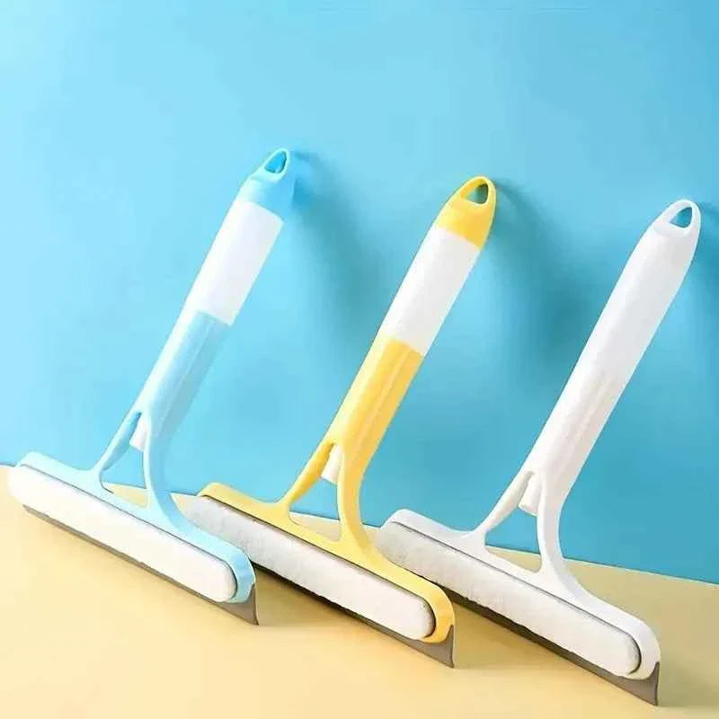 Household multi-function glass cleaning mirror with watering can 3-in-1 glass scraper window scraper