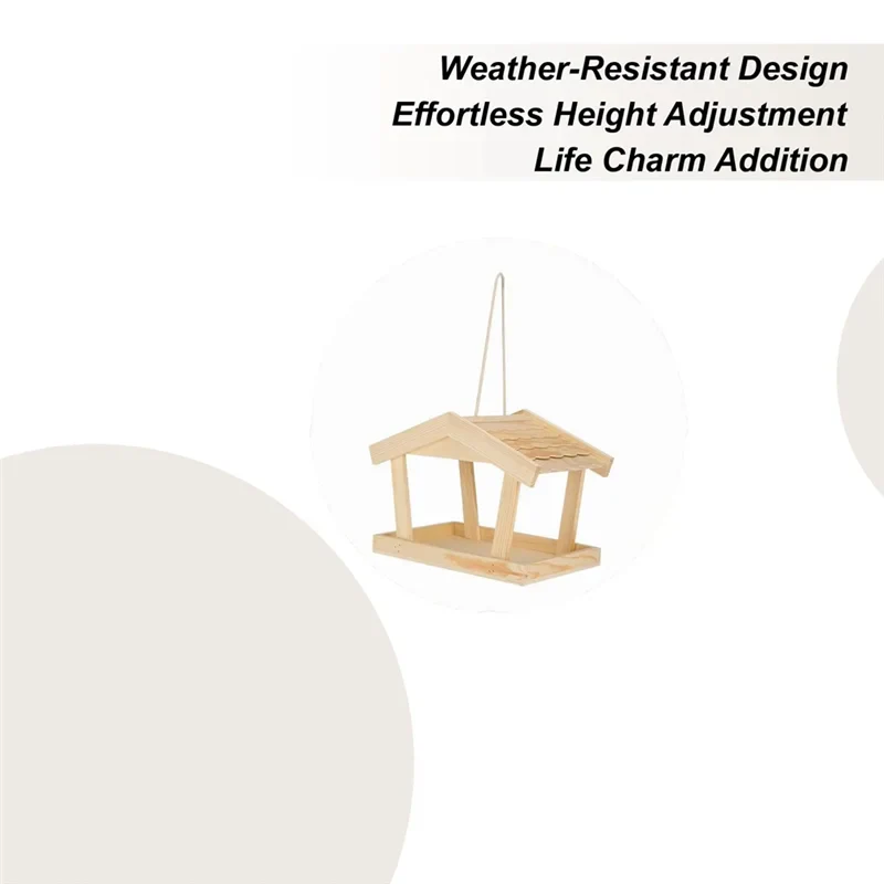 B84B-Feeding Station For Birds Outdoor Bird Feeder House Pet Supplies Rustic Hummingbird Feeders For Yard Patio Porch Pathway