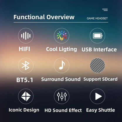 3D Subwoofer HiFi Wired Desktop Portable Bluetooth Speakers 5.1 Remote Control Home Theater Sound  Bar For Computers USB/SD card