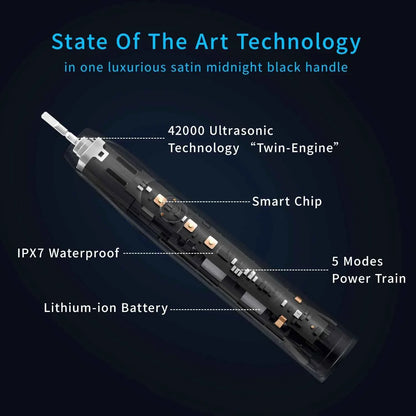 Seago Electric Toothbrush Two-engines Magnetic Core Oral Care Smart Adult Timer Brush Waterproof Brushes SG540
