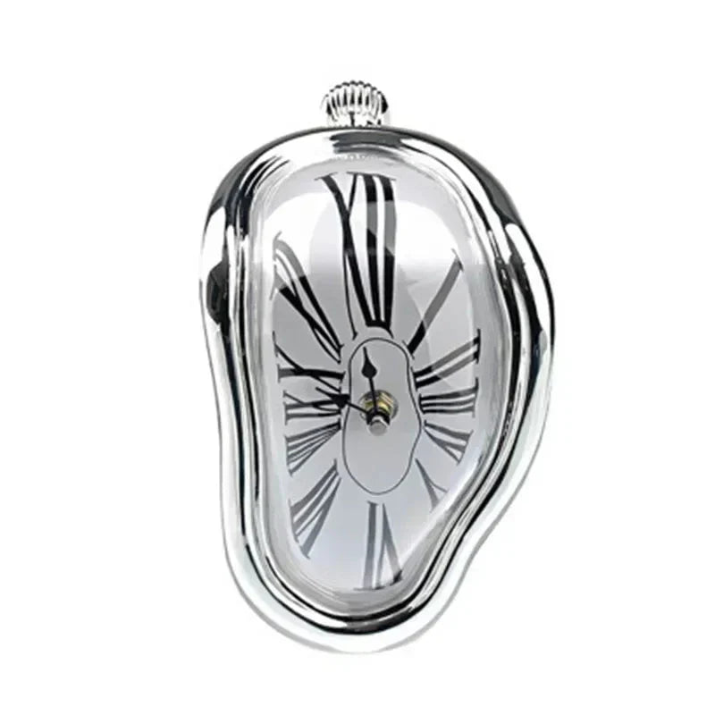 Melting Distorted Surreal Novelist Salvador Dali Style Decorative Clock