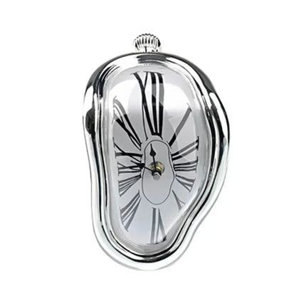 Melting Distorted Surreal Novelist Salvador Dali Style Decorative Clock
