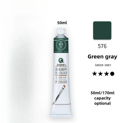 Maries Oil Paint 50ML Oil Painting Art Creation Pigment Large Oil Paint Paint Single Commonly Used 24 Colors
