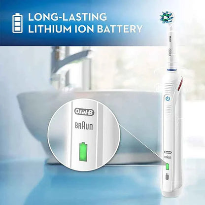 Oral B Electric Toothbrush Pro 4000 3D Action Daily Clean Teeth Visible Pressure Sensor 4 Modes Gum Cares Waterproof Rechargeabl