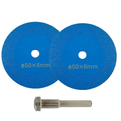 2inch 1-10Pcs Diamond Cutting Disc Glass Jade Crystal Tile Marble Saw Blade Brazed Glass Engraving Round Shank Mini Saw Blade