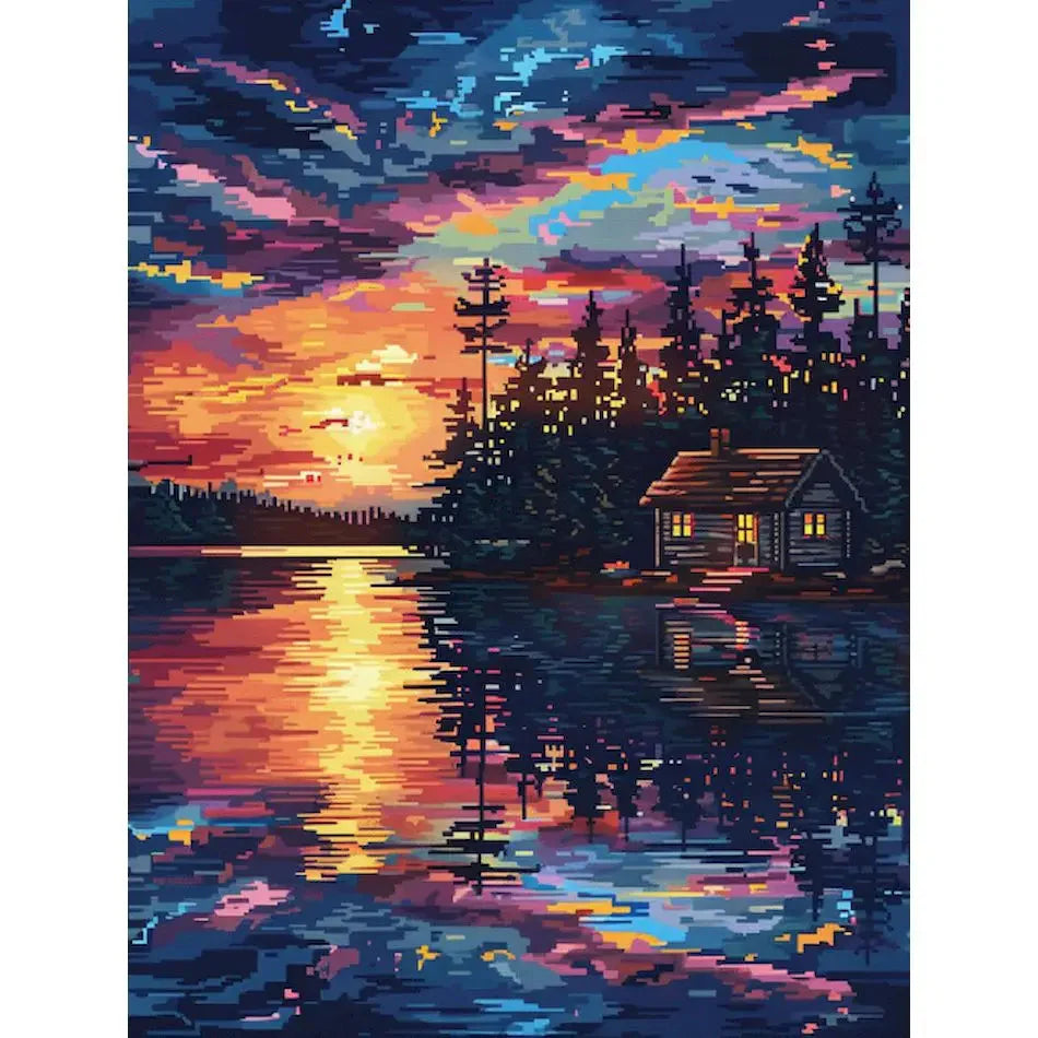 DIY Paint by Numbers Kit for Adults - Natural Scenery & Botanical Canvas Art